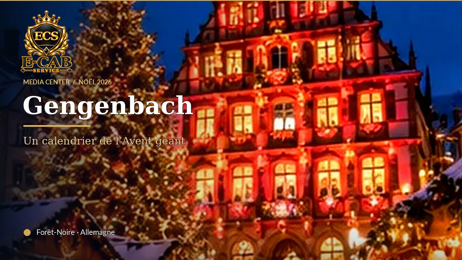 Gengenbach : la ville dont l’hôtel de ville est un calendrier de l’Avent géant