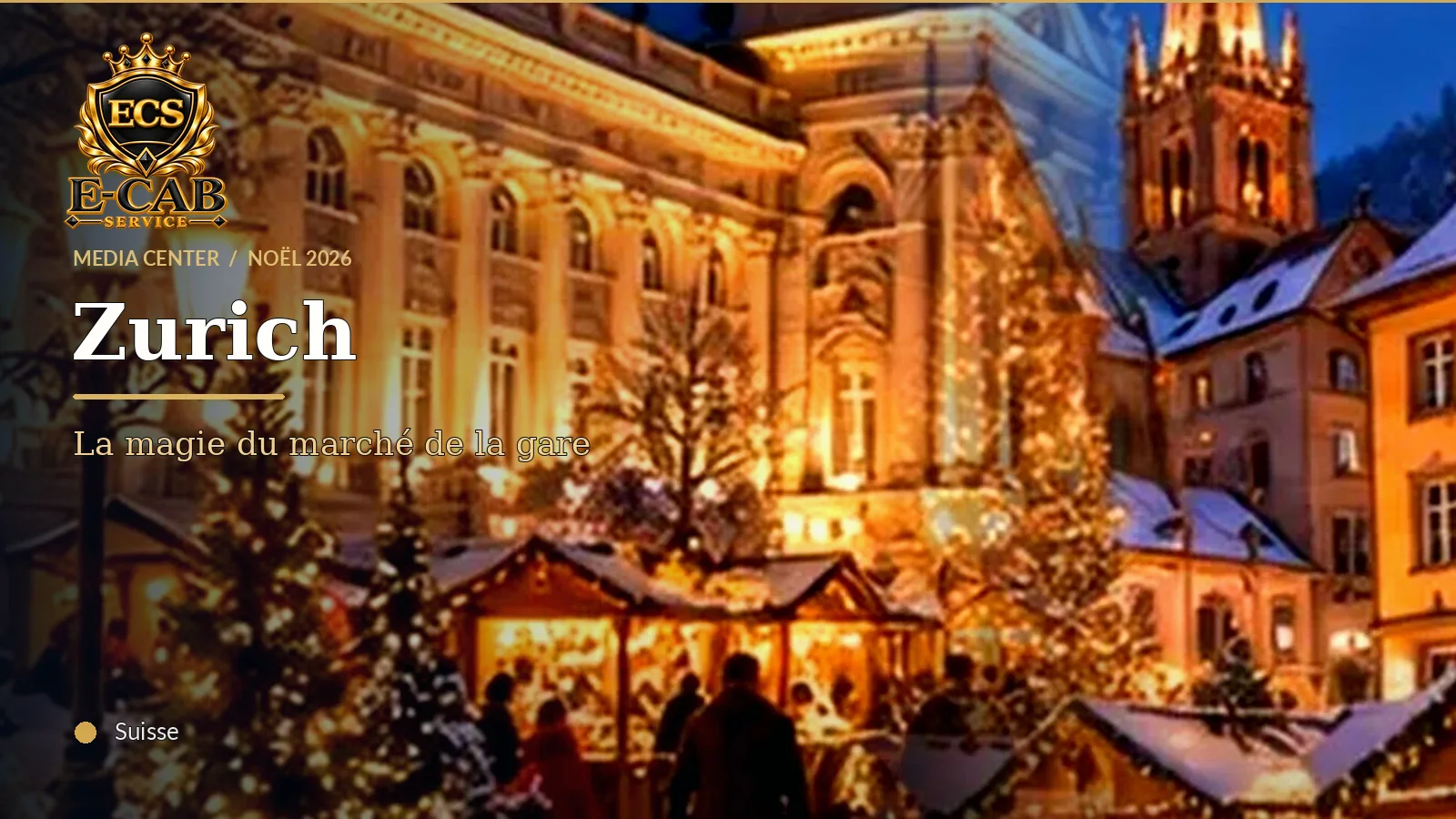 Zurich à Noël : le marché couvert de la gare, où même la pluie ne gâche rien
